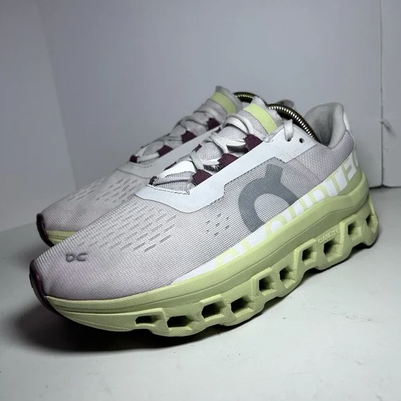 ON Running Women's Cloud Monster Frost Acacia Medium Width 7.5 - Picture 3 of 9